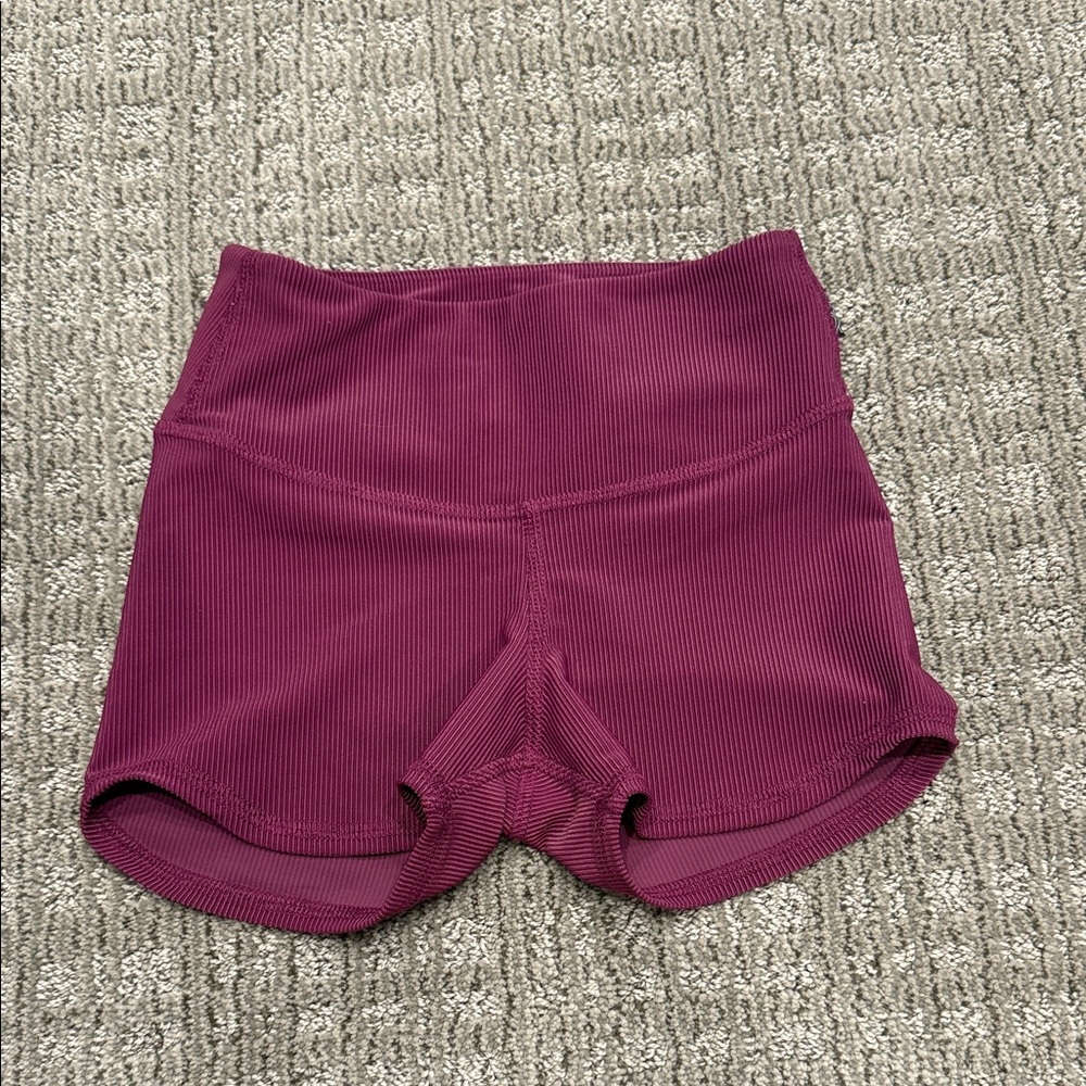 Kids Ribbed Ruth plum/Purple Shorts